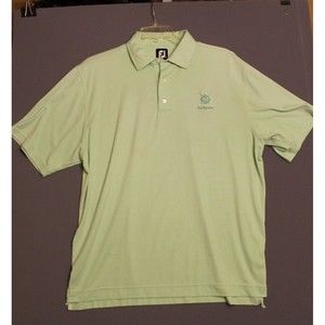 Footjoy mens Polo Shirt XL Lime green Southpointe Golf club logo Activewear Top